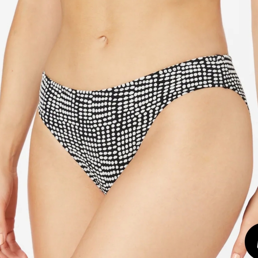 Aerie Black White Polka Dot Bikini Bottoms Sz S